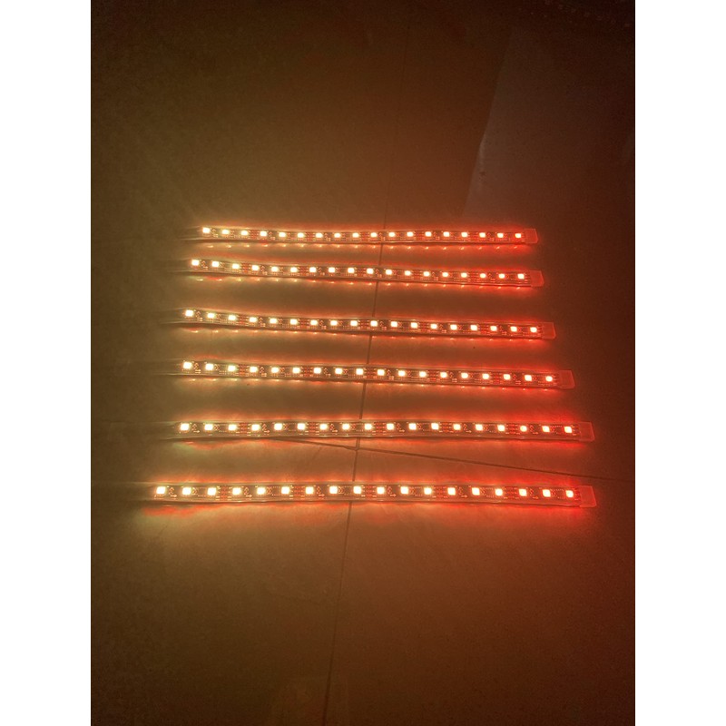 Tzvmny 6PCS 1FT 30CM Single Row Dream Color Chasing Flow