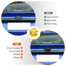 Daeiclru - Cubierta de emblema para parrilla delantera trasera compatible con Subaru WRX 2022-2024, emblema ovalado de la bandera americana, accesorios de decoración (emblema trasero)