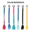 26 Inch Hair Tinsel Colored Braided Ponytail for Kids, 2