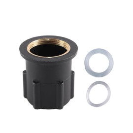 Durlo 1 Pcs 32mm Faucet Nut Fixed Seat, Plastic Fixing Nut Tap Fastener, Fixed Faucet Assembly for Kitchen, Black
