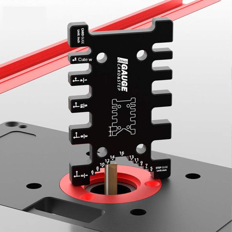 FLAMEER High Precision Tenon Card Gauge Metric and Scale Caliper