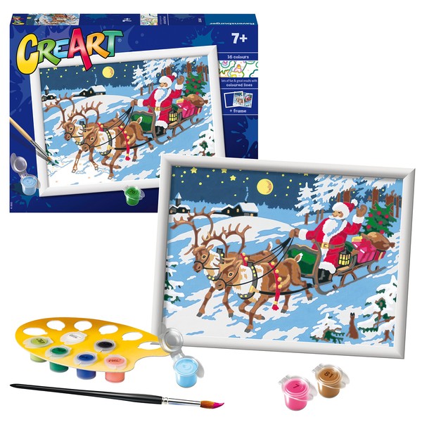 Ravensburger CreArt The Night Before Christmas Numbers for Children - Painting Arts and Crafts Kits for Age 7 Years Up - Gifts for Children