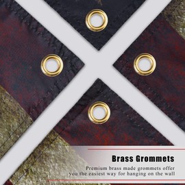 WHGJ American Flag Tapestry Vintage Retro USA Flag Poster, 60″W x 40″L Heavy Duty Polyester, Wall Hanging Decor for Dorm Living Room College Bedroom, Fade Resistant Indoor Outdoor