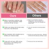 210 Uñas Postizas De Gel Francesas De Aspecto Natural, Cortas,
