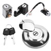 Motorcycle Ignition Switch Fuel Gas Cap Seat Lock Keys for