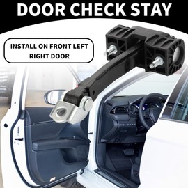 Partuto Door Check Strap Stopper Limiter No.9808070580 - for PEUGEOT Expert 2016-2021 Metal Black 1Pc