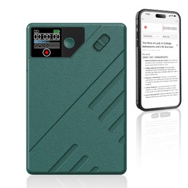 AI Voice Recorder, No Fee Transcribe & Summarize by ChatGPT, Digital Recorder Device with Playback for Lectures, Meetings, Calls, Support 107 Languages, 64GB Memory, Grey