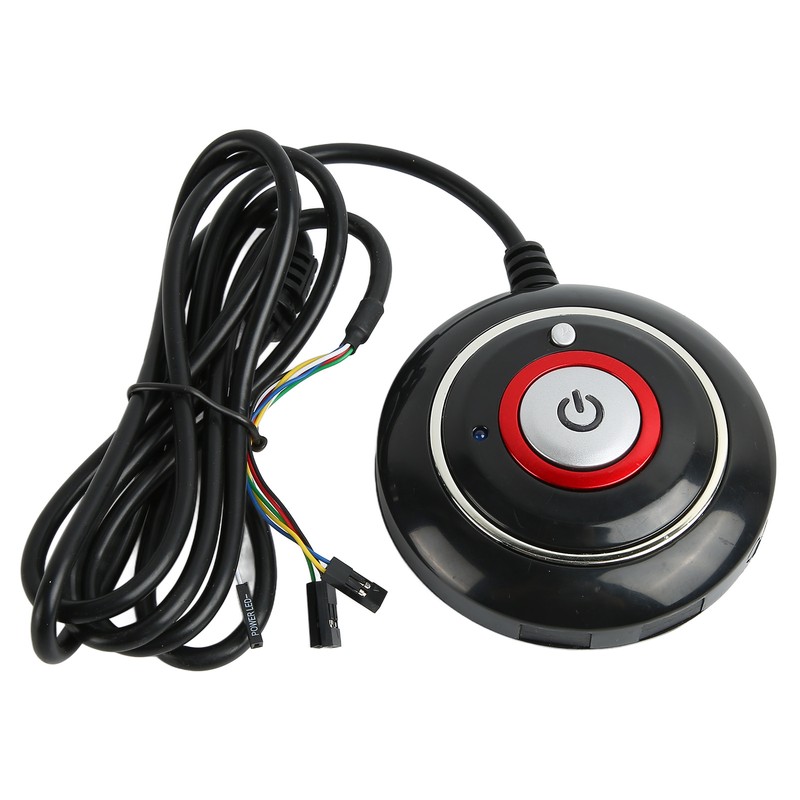 PC Power Button Strong ABS Light Weight Simple Installation Plug