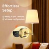 Battery Operated Wall Sconce Set of 2, 3000K-6500K Dimmable,Wireless Wall