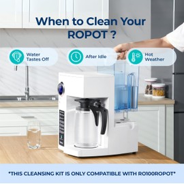 Bluevua Cleansing Kit for RO100ROPOT & RO100ROPOT-UV – Includes 5 Cleaning Tablets and Filter Accessory for Internal System Maintenance and Freshness Support