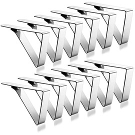 ENTHUR Pack of 12 Large Tablecloth Clips - Picnic Tablecloth Clips - Stainless Steel Tablecloth Clips Large Clips Fits Tables 1.8" to 2.5" Thick