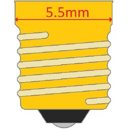 CEC Industries #378 Bulbs, 6.3 V, 1.26 W, E5.5 Base, T-1.75 shape (Box of 10)