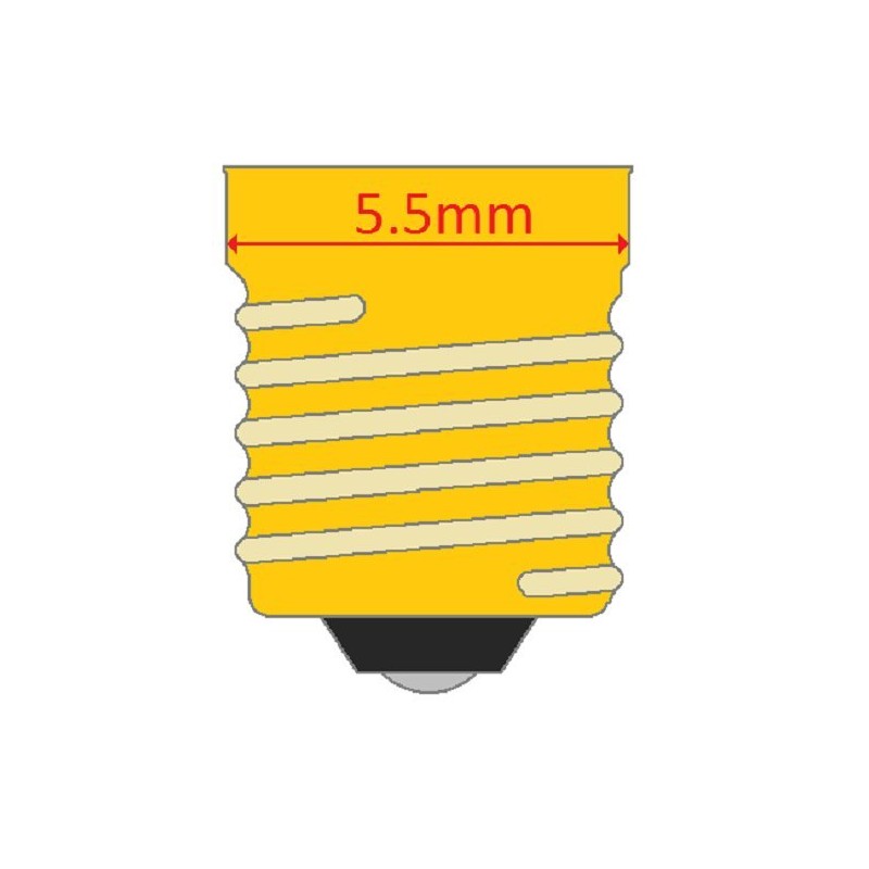 CEC Industries #378 Bulbs, 6.3 V, 1.26 W, E5.5 Base,