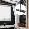2Pcs Ceiling Mount Bracket, Heavy Duty Stainless Steel Wardrobe Pipe