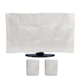 2 Pack Foam Flat Screen TV Cover Fits Up to 36" H x 65" W Flat Screen TV,Fits Up to 60-65 Inch TV,for TV Protection During House Moving or Renovation, Storage