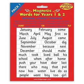 National Literacy Strategy Magnetic Words for Years 1&2 PACK 1 Key Stage 1
