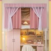 Navhao Soild Thicken Bunk Blackout Privacy Bed Curtains Yarn Bed