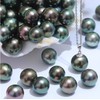Tahitian Black Pearl Necklace,Quality Handpicked AAA Tahitian Black Pearls,925 Sterling