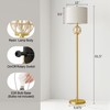 Oneach 61.5” Modern Floor Lamp for Living Room, Gold Boho