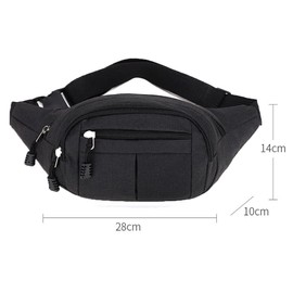 Green Men Women Waist Bum Bag Unisex Fanny Pack Holiday Travel Money Belt Pouch Wallet