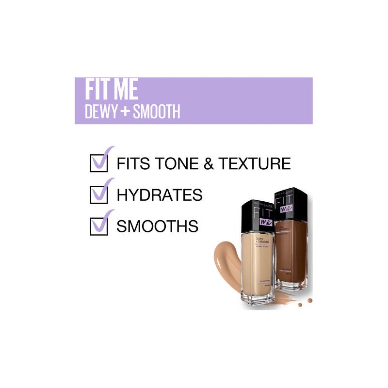 Maybelline Fit Me Dewy & Smooth Foundation 310 Sun Beige