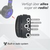 TECHMADE Foldable Bluetooth Headphones with Built-in Microphone - Hi-Fi Stereo