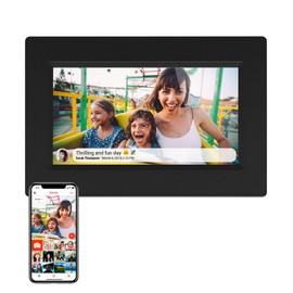 Denver Digitaler Bilderrahmen Schwarz PFF-710 Frameo 7 Zoll