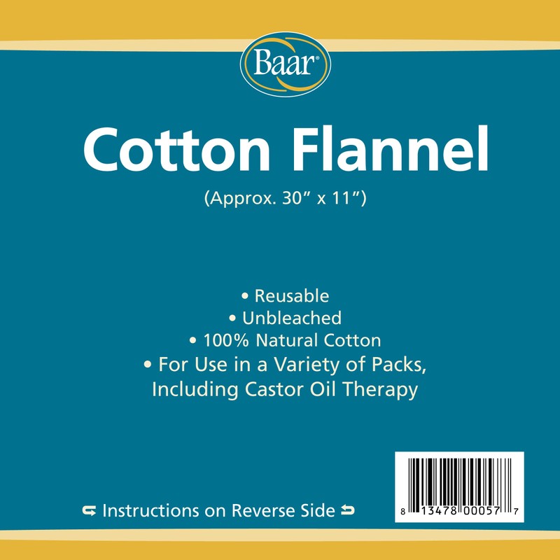 Baar Cotton Flannel Castor Oil Pack