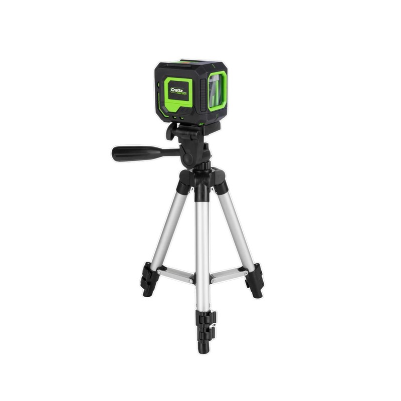 Grettz G2D Mini Green Laser Level with Tripod – Cross