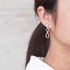 Philip Jones Gold Plated Infinity Drop Earrings Created with Zircondia®