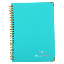 Englisches Haushaltsbuch Notizbuch mit Trennwänden und Taschen College liniertes Spiralnotizbuch spiralbindung Tragbares Notebook notizen liefert Notizblock fürs Büro Papier Green Operitacx