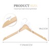 Yean Bow Knot Wedding Hangers Natural Wood Color Bridegroom Dress
