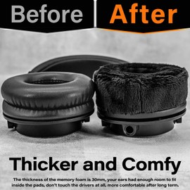 TRANSTEK Arctis 7 almohadillas para orejas Arctis Pro almohadillas para orejas inalámbricas compatibles con ATH M50X, M40X, MDR-7506, Arctis 5, Arctis 3, Arctis 9X, Arctis I velvetón