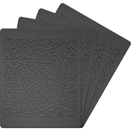 JIMISHA Anti Slip Pad Magic Sticky Gripping Pad Sticky Gel Pad Multifunctional Fixate Gel Pads Non-Slip Mounting Pad Cell Pad, 6.3 x 5.1 inch (4 Pack)