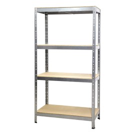 Deuxff 4 Tier Garage Shelving Units,Metal Storage Shelves Units,Heavy Duty Shed Storage Racking Shelf for Garage Warehouse Workshop Office