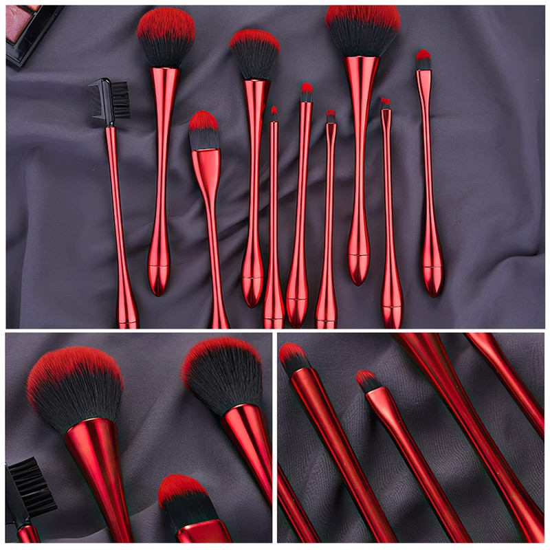 Generic 8SNQ 10pcs Synthetic Foundation Concealer Powder Blush Eyeshadow Eyebrow