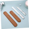 Outanaya 2Pcs Stainless Steel Nail File Double Sided Fingernail and