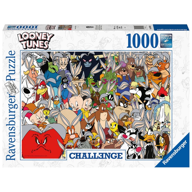 Ravensburger Looney Tunes Challenge 1000 Piece Jigsaw Puzzle | Unique