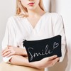 JYNVO "Smile" - Motiv Kosmetiktasche mit Schwammfutter