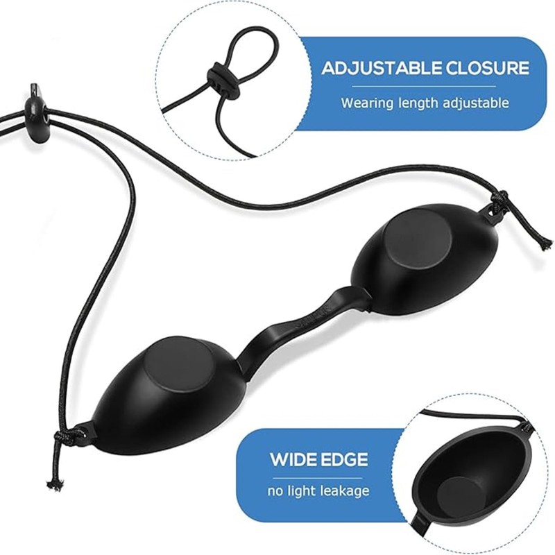 2 Pairs Protective Goggles for Red Light Eye Protection, Tanning