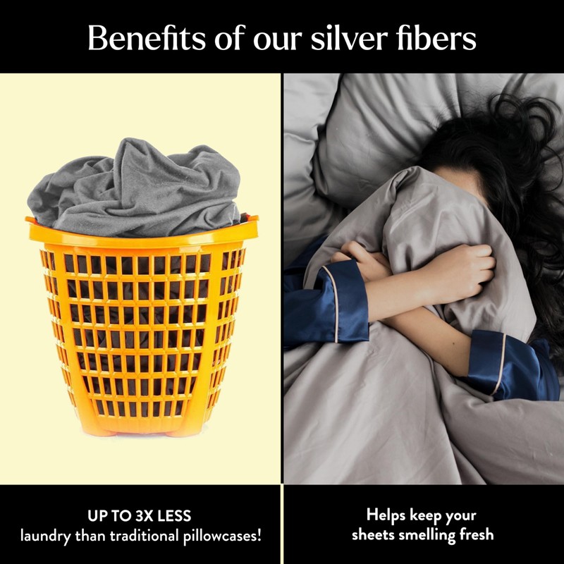 Miracle Made Cooling Pillow Cases – Newly Improved Extra Luxe,