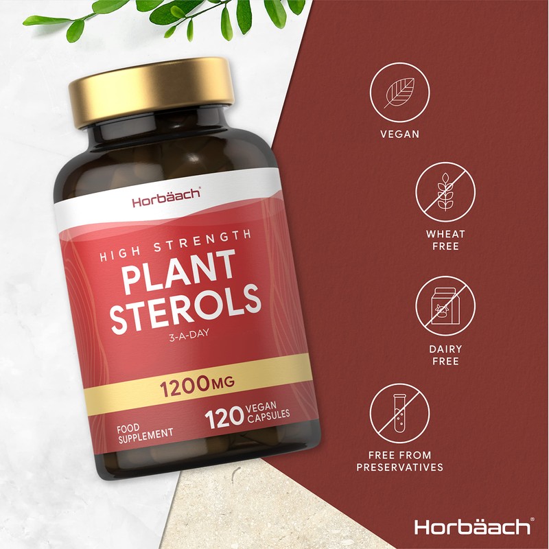 Plant Sterols High Strength Capsules | 1200mg | 120 Count