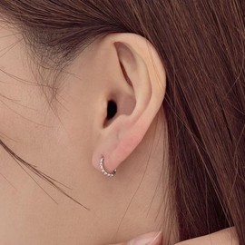 Basic Ball One Touch Piercing OTEP24708N White / 베이직 볼 원터치 피어싱 OTEP24708N 화이트