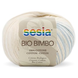 2 Skeins, 100% Organic Cotton, Multicolor Yarn, 392Yds/3.5 oz., Needles US 1.5-2.5, Sesia Bio Bimbo, for Knitting and Crocheting (2, Multicolor - 3210)