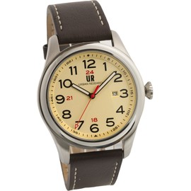 Urban Research UR001-03 Men's Watch Brown, Dial Color - Cream, 3 Hand Date Watch