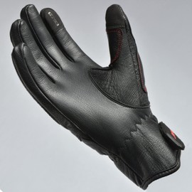 J.A.G. Motorcycle Gloves - Premium Leather Perforated Motorcycle Glove for Men with Knuckle Protection | Touchscreen Motorbike Riding Glove