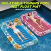 CACSPS Inflatable Tanning Pool Lounger Float - 4 in 1