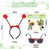 TVSVKWE 1 Headband, 1 Glasses And 1 Face Patch, Ladybug