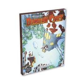 DUNGEON CRAFT Volume 2 Game, Hundreds of Terrain Pieces, Cut Place Play, Build Interactive Maps, Double-Sided & Water-Resistant, Portable 1 Inch Grid Overlay, Works with Wet Dry Erasers