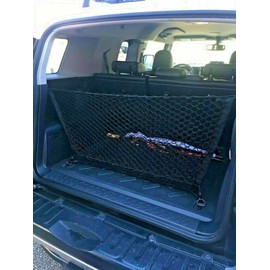 EACCESSORIES EA Rear Trunk Organizer Cargo Net for Toyota FJ Cruiser 2007-2014 – Envelope Style Cargo Net for SUV - Premium Mesh Elastic Car Trunk Organizer – Compatible with Toyota FJ Cruiser
